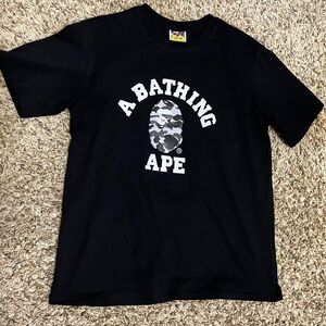 A Bathing Ape Black Graphic T-Shirt